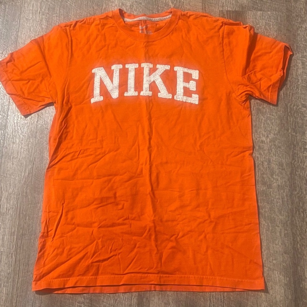 Nike Orange Graphic Short Sleeve T‑Shirt